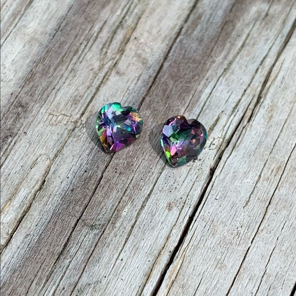 Mystic Heart Topaz. These are adorable. Specks on last photo.